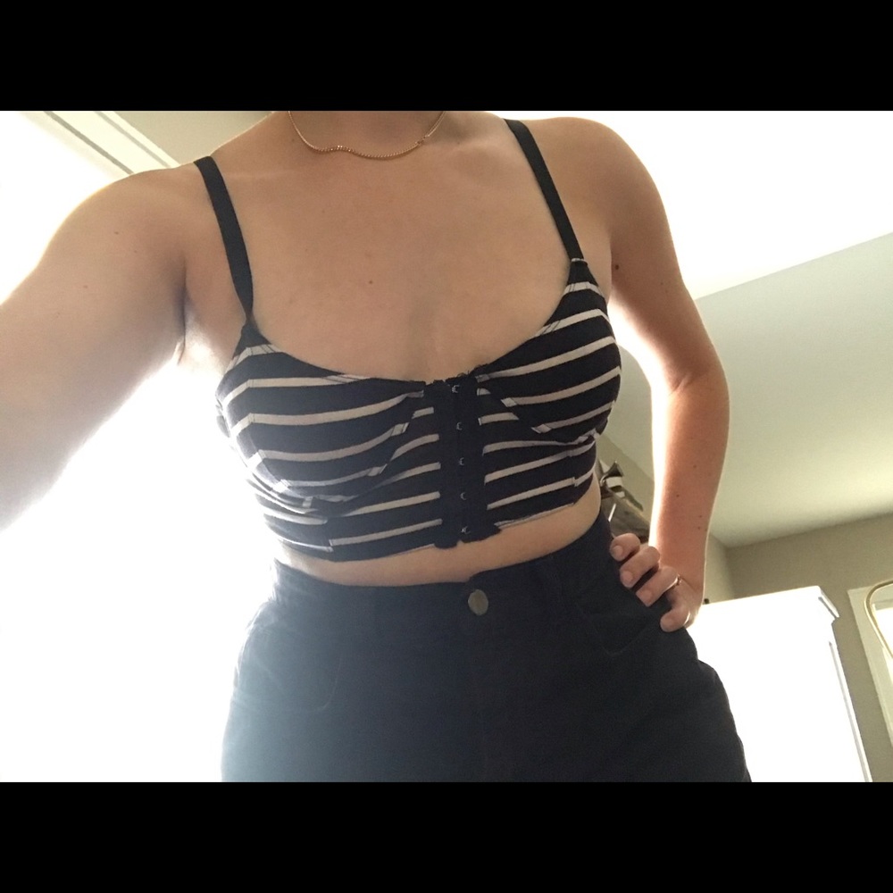 Silence + Noise Stripe Underwire Bralette